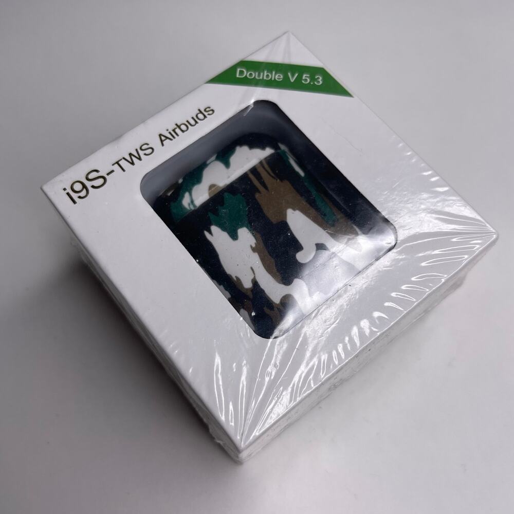i9S-TWS — Camouflage Wireless Earbuds Bluetooth Headphones — iPhone/Android NEW!